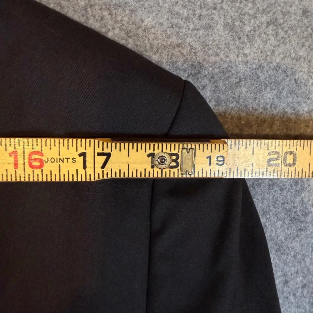 DKNY Duran Mens 2 Piece Suit Black 42 Long 35W Stretch Blazer Pants DNUR217W0021
